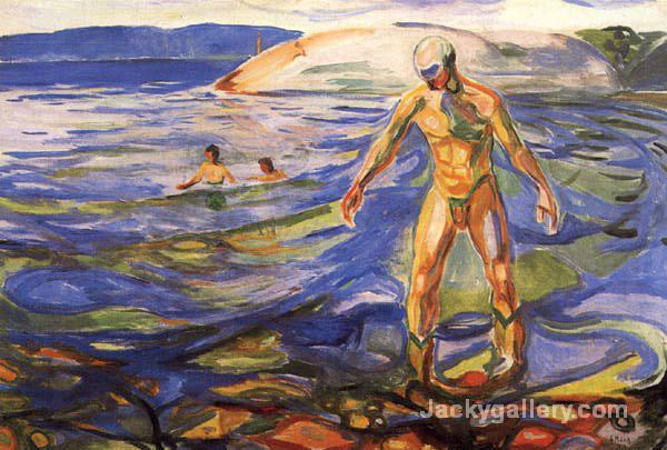 Bathing Man by Edvard Munch paintings reproduction